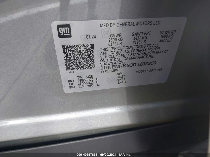 1GKENKKS3RJ203350 2024 GMC Acadia Fwd Elevation