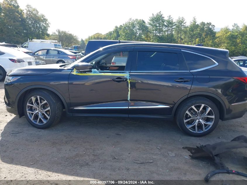 2022 Acura Mdx Technology Package VIN: 5J8YE1H43NL009185 Lot: 40397706