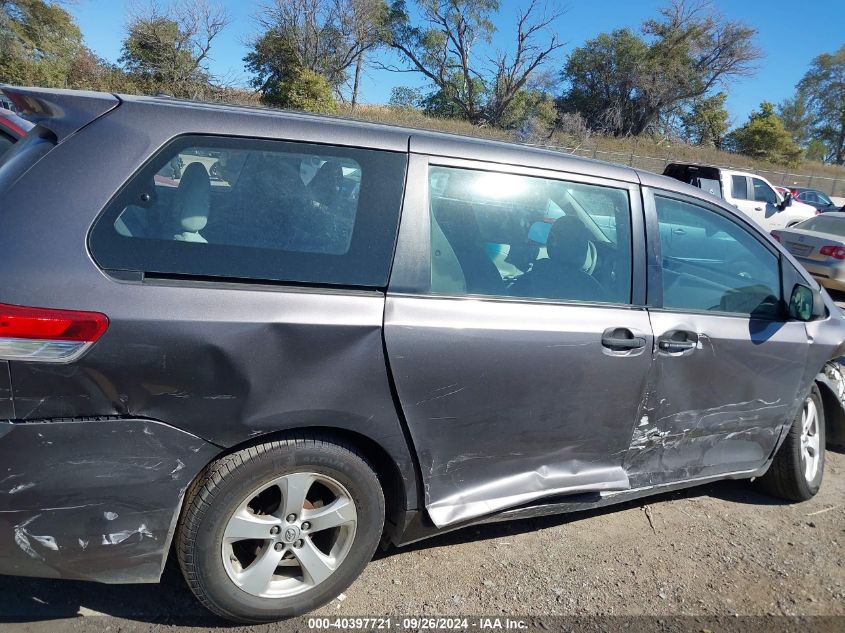 2011 Toyota Sienna Base V6 VIN: 5TDZK3DC9BS088019 Lot: 40397721