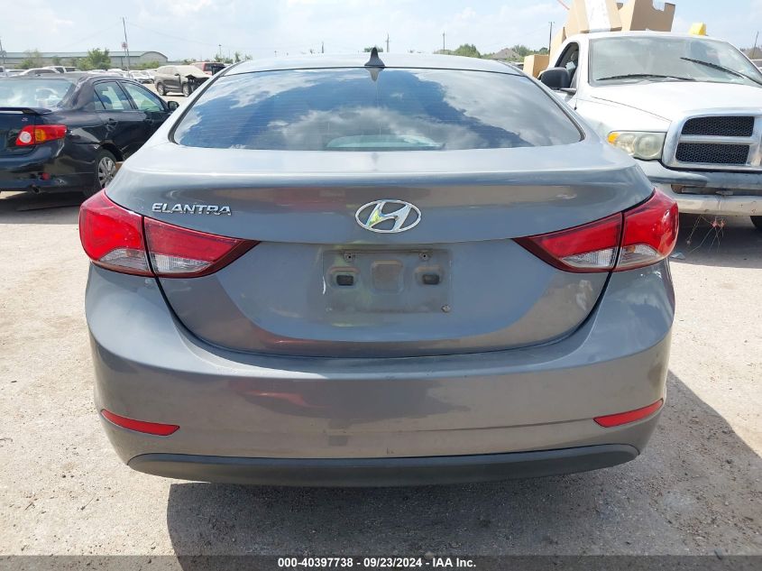 2014 Hyundai Elantra Se VIN: 5NPDH4AE7EH465526 Lot: 40397738