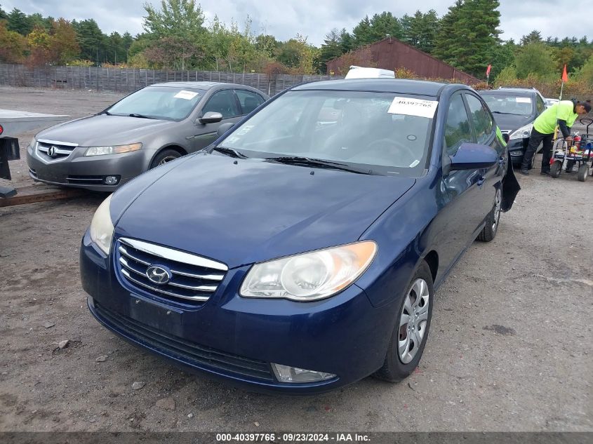 2010 Hyundai Elantra Gls VIN: KMHDU4AD2AU858655 Lot: 40397765