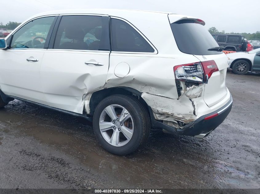 2013 Acura Mdx VIN: 2HNYD2H24DH522313 Lot: 40397830