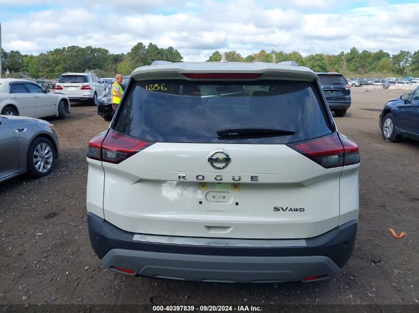 2021 Nissan Rogue Sv Intelligent Awd VIN: JN8AT3BB4MW203895 Lot: 40397839