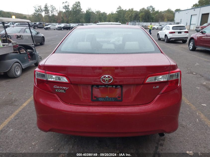 2014 Toyota Camry Le VIN: 4T4BF1FK7ER367761 Lot: 40398149