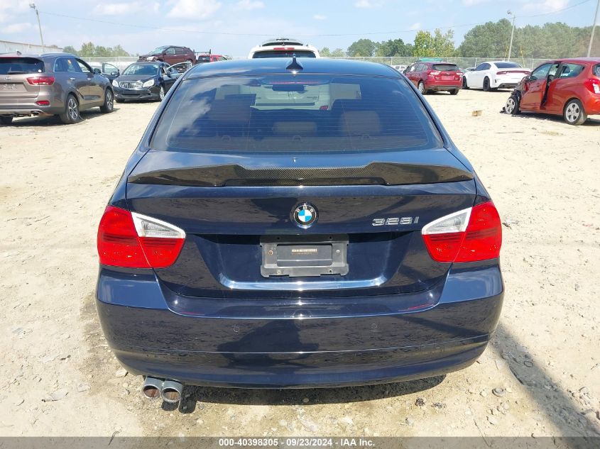 2008 BMW 328I VIN: WBAVC57568NA82262 Lot: 40398305