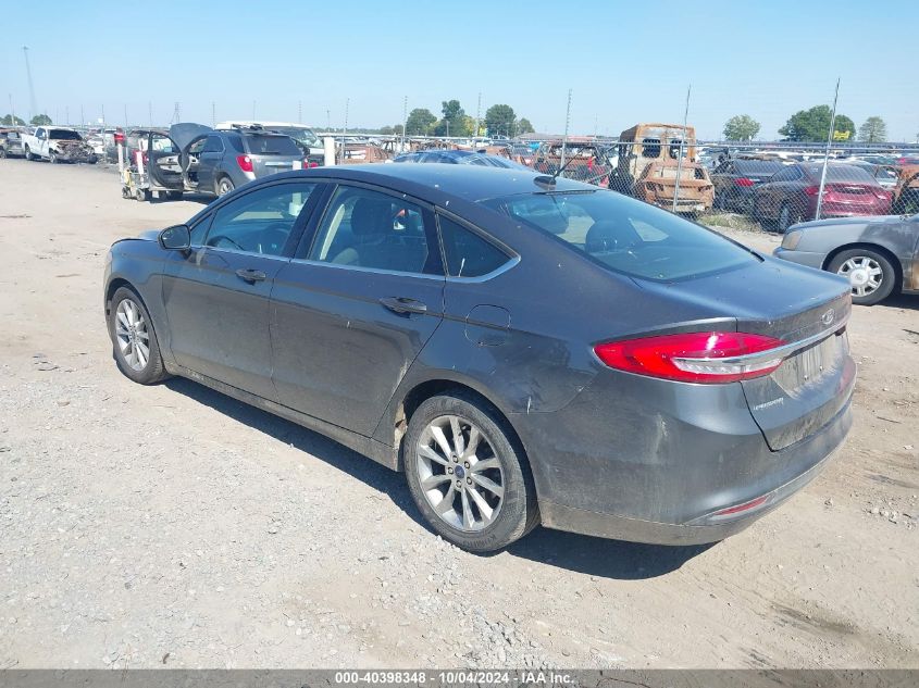 2017 FORD FUSION SE - 3FA6P0H77HR383315