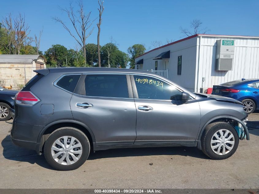 2015 Nissan Rogue S VIN: KNMAT2MVXFP582301 Lot: 40398434