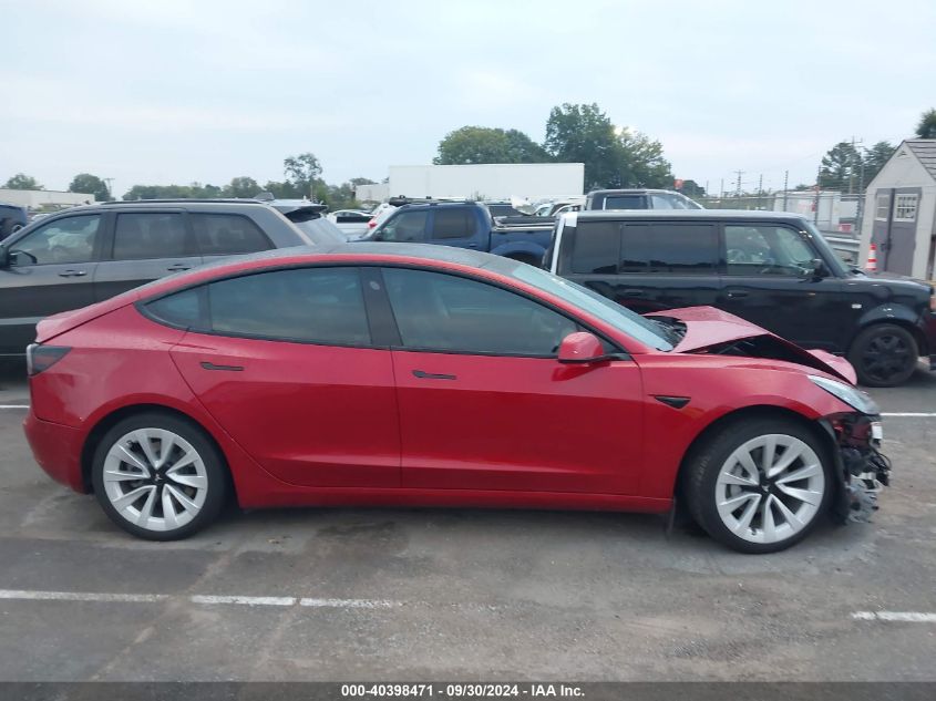 2021 Tesla Model 3 Standard Range Plus Rear-Wheel Drive VIN: 5YJ3E1EA3MF913431 Lot: 40398471