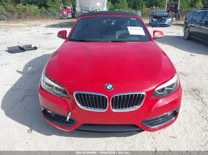 2018 BMW 230I VIN: WBA2M7C54JVA97267 Lot: 40398498