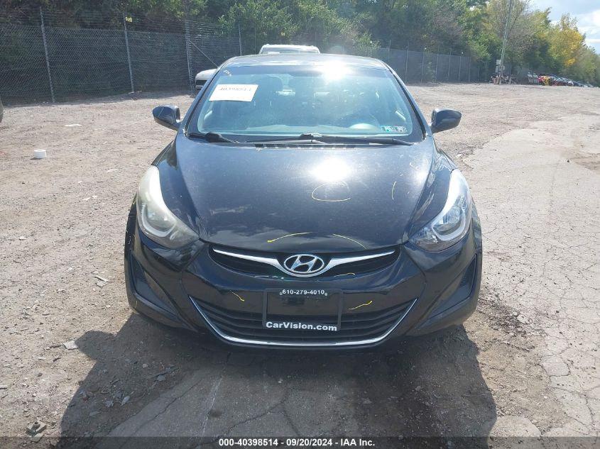 2016 Hyundai Elantra Se VIN: 5NPDH4AE3GH750016 Lot: 40398514