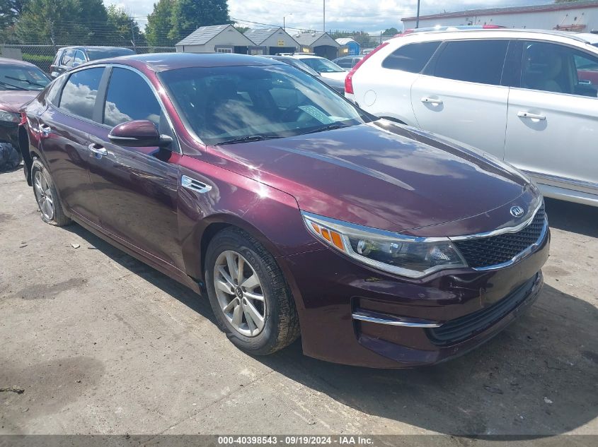 2016 Kia Optima Lx VIN: 5XXGT4L33GG018729 Lot: 40398543