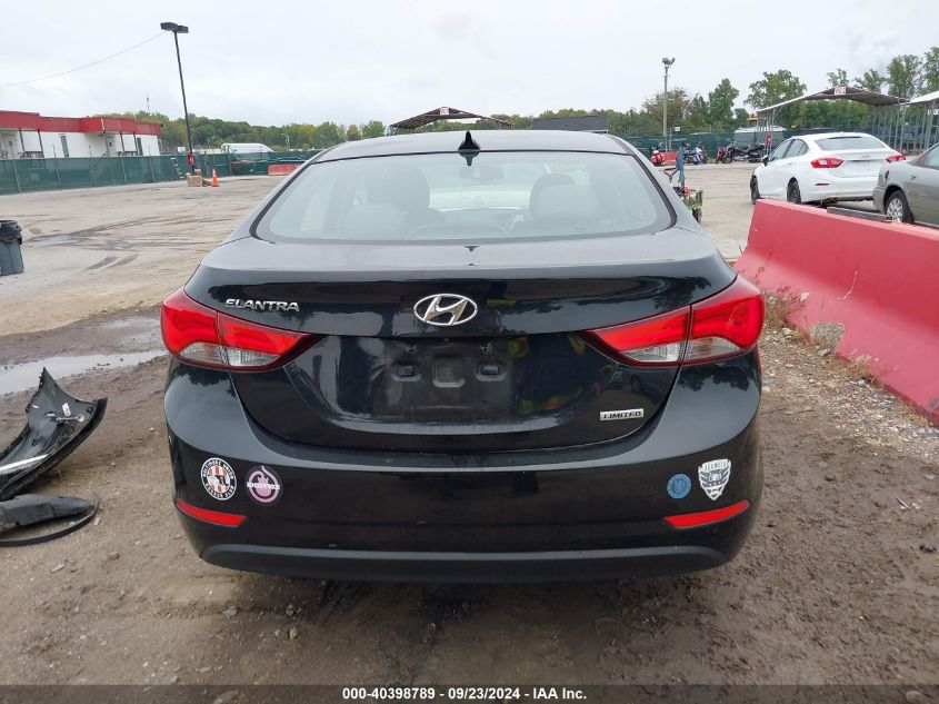 2014 Hyundai Elantra Limited VIN: 5NPDH4AE3EH470786 Lot: 40398789