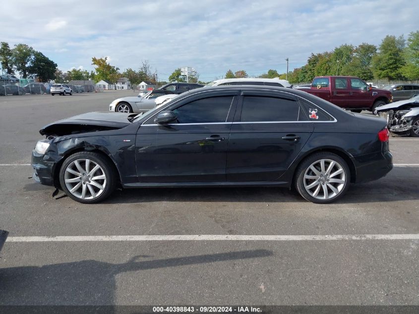 2014 Audi A4 2.0T Premium VIN: WAUBFAFLXEN030435 Lot: 40398843