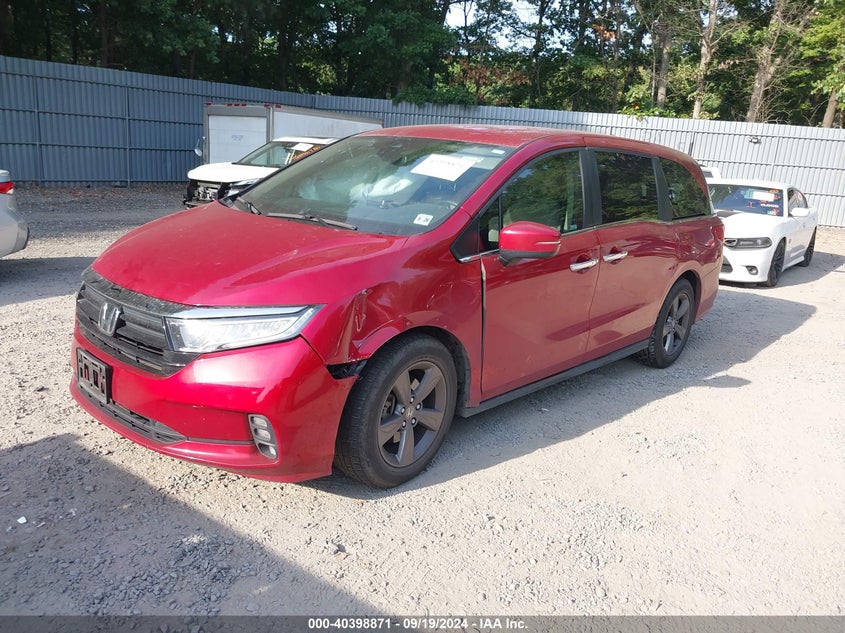 VIN 5FNRL6H59NB035078 2022 HONDA ODYSSEY EX