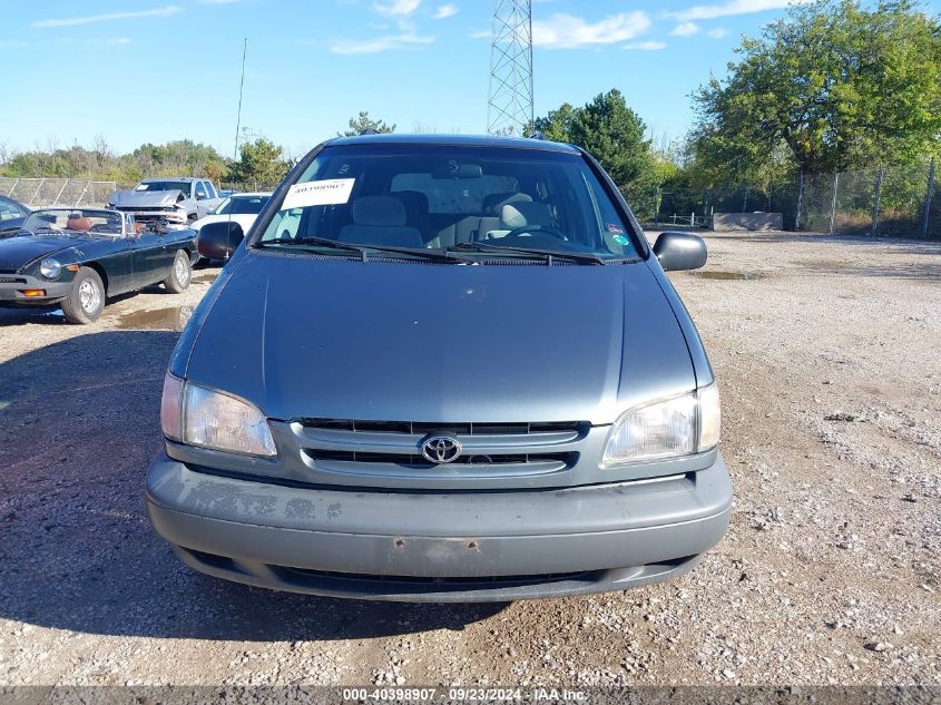 2000 Toyota Sienna Le VIN: 4T3ZF13C4YU199563 Lot: 40398907