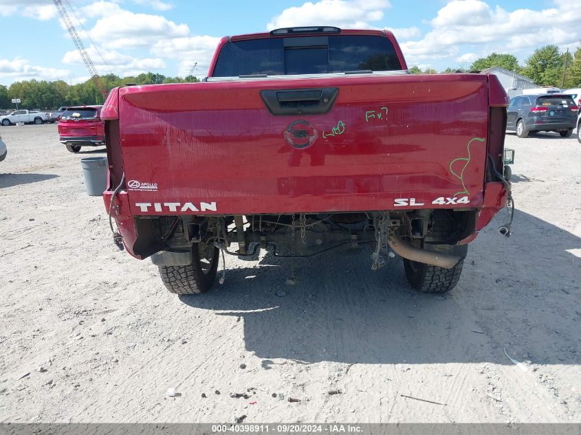 2017 Nissan Titan Sl VIN: 1N6AA1E51HN571388 Lot: 40398911