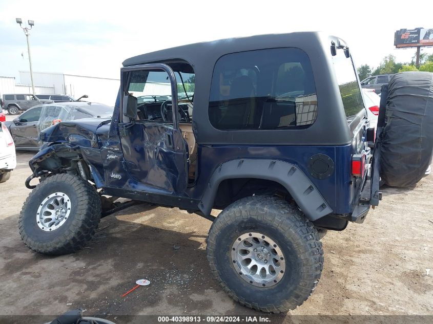 2000 Jeep Wrangler Sport VIN: 1J4FA49SXYP800739 Lot: 40398913