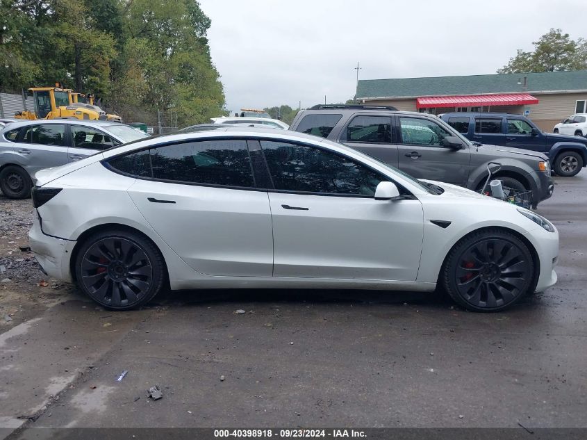 2021 Tesla Model 3 Performance Dual Motor All-Wheel Drive VIN: 5YJ3E1EC6MF850875 Lot: 40398918