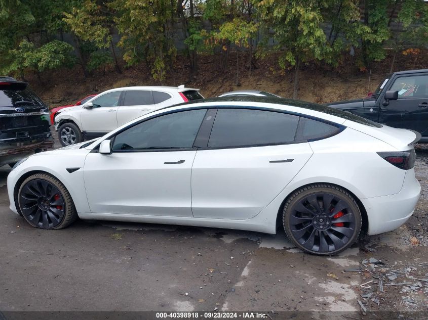 2021 Tesla Model 3 Performance Dual Motor All-Wheel Drive VIN: 5YJ3E1EC6MF850875 Lot: 40398918