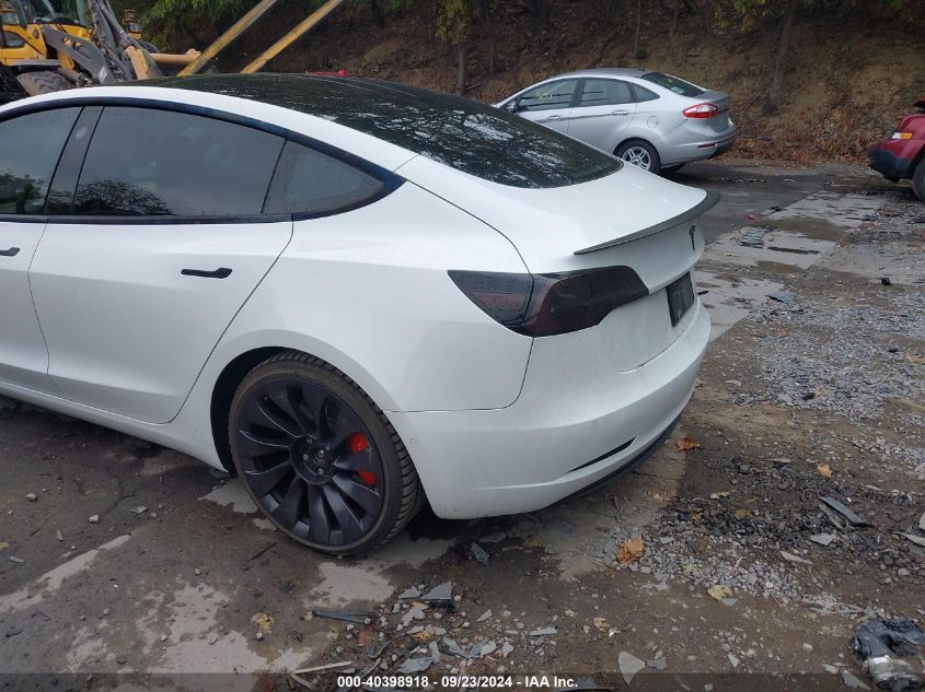 2021 Tesla Model 3 Performance Dual Motor All-Wheel Drive VIN: 5YJ3E1EC6MF850875 Lot: 40398918