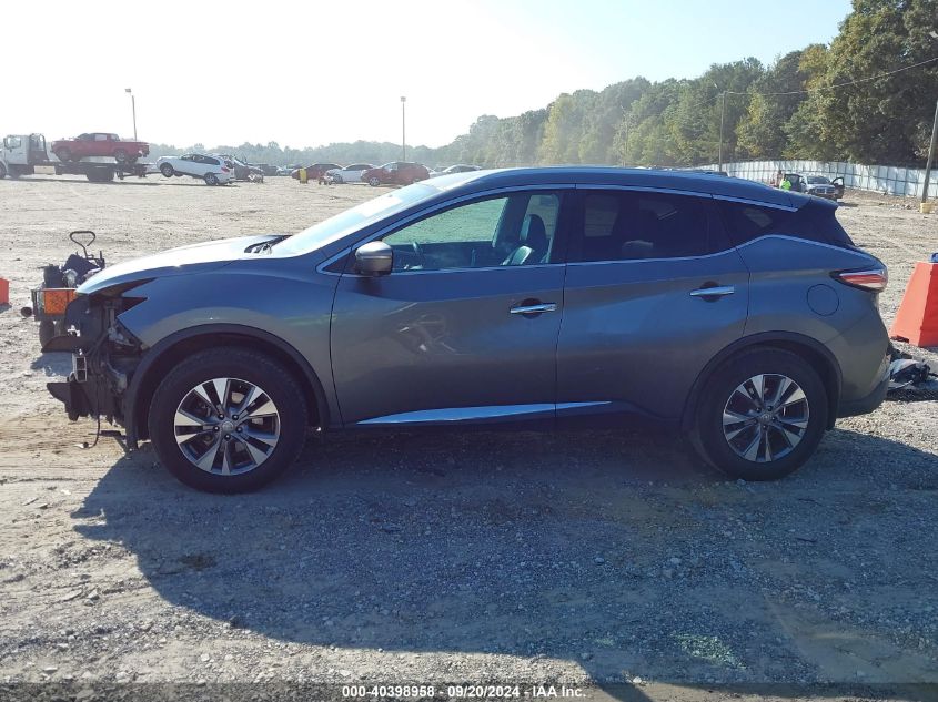 2015 Nissan Murano Sl VIN: 5N1AZ2MG3FN205607 Lot: 40398958