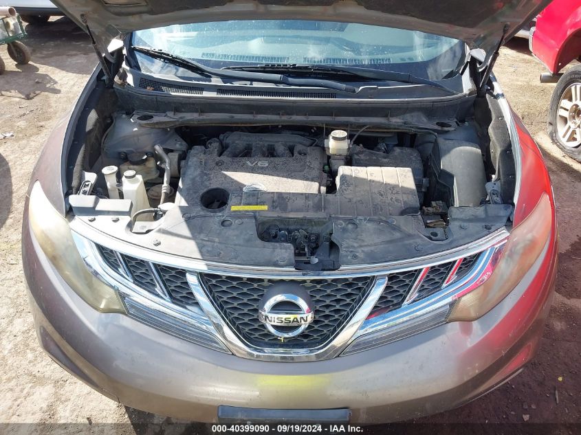 2011 Nissan Murano Sl VIN: JN8AZ1MU7BW062979 Lot: 40399090