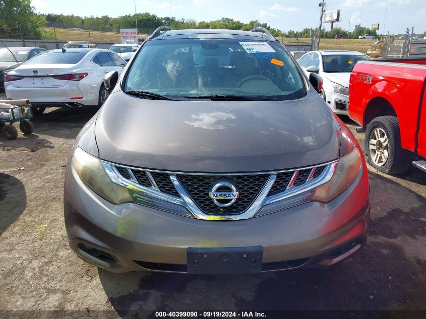 2011 Nissan Murano Sl VIN: JN8AZ1MU7BW062979 Lot: 40399090