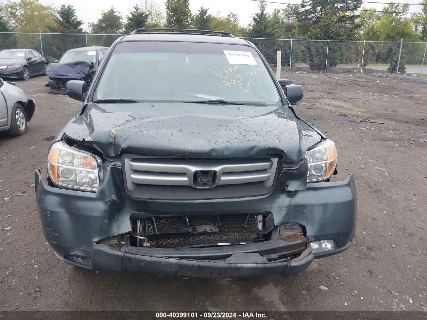 2006 Honda Pilot Ex VIN: 2HKYF18486H564022 Lot: 40399101