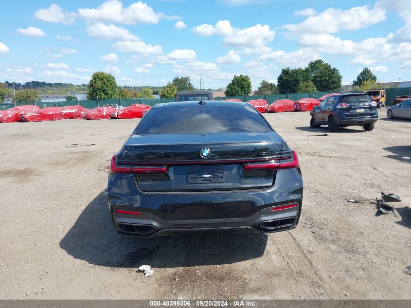 2022 BMW 750 I xDrive VIN: WBA7U2C01NCK63904 Lot: 40399306