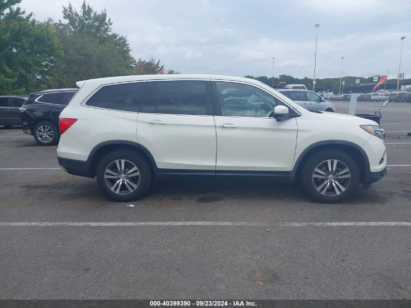 2017 Honda Pilot Ex-L VIN: 5FNYF5H55HB046614 Lot: 40399390