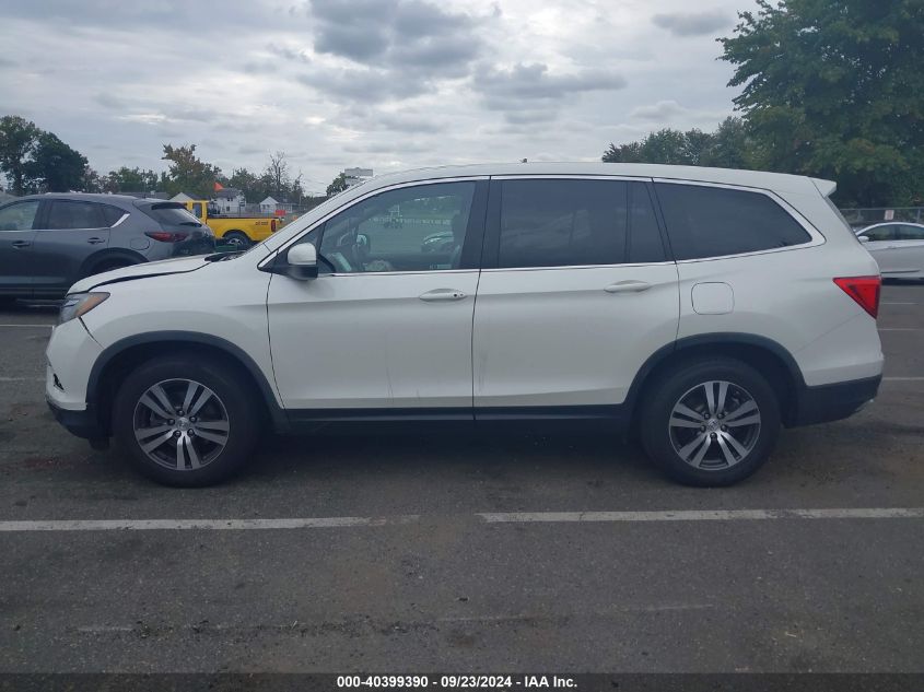 2017 Honda Pilot Ex-L VIN: 5FNYF5H55HB046614 Lot: 40399390