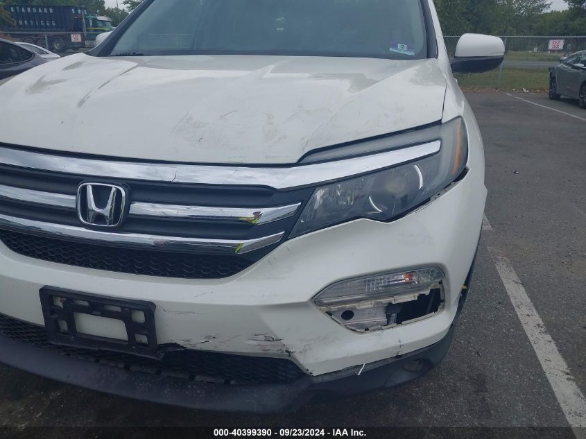 2017 Honda Pilot Ex-L VIN: 5FNYF5H55HB046614 Lot: 40399390