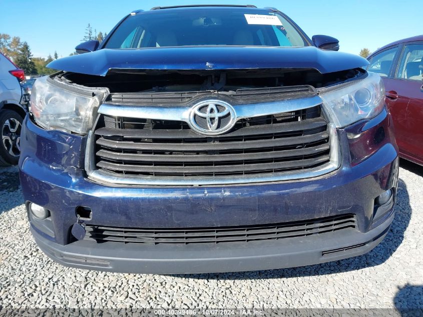 5TDJKRFH5FS084421 2015 Toyota Highlander Xle V6