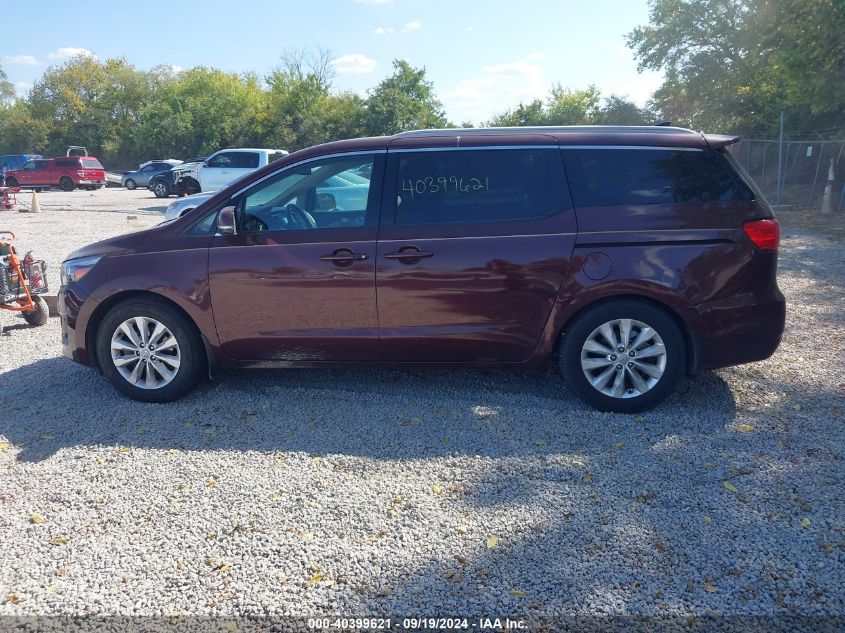 2015 Kia Sedona Ex VIN: KNDMC5C19F6023616 Lot: 40399621