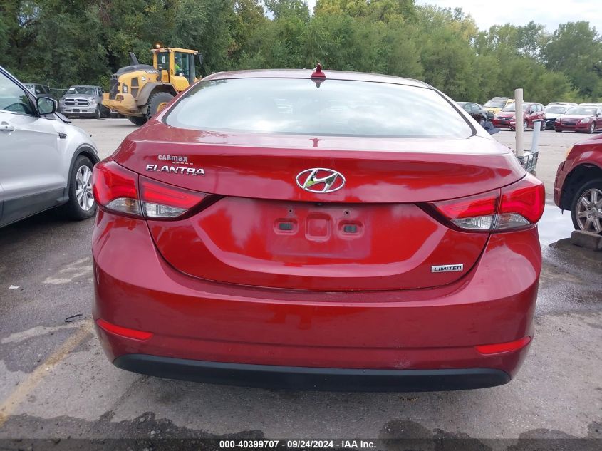 2015 Hyundai Elantra Limited VIN: 5NPDH4AE0FH606521 Lot: 40399707