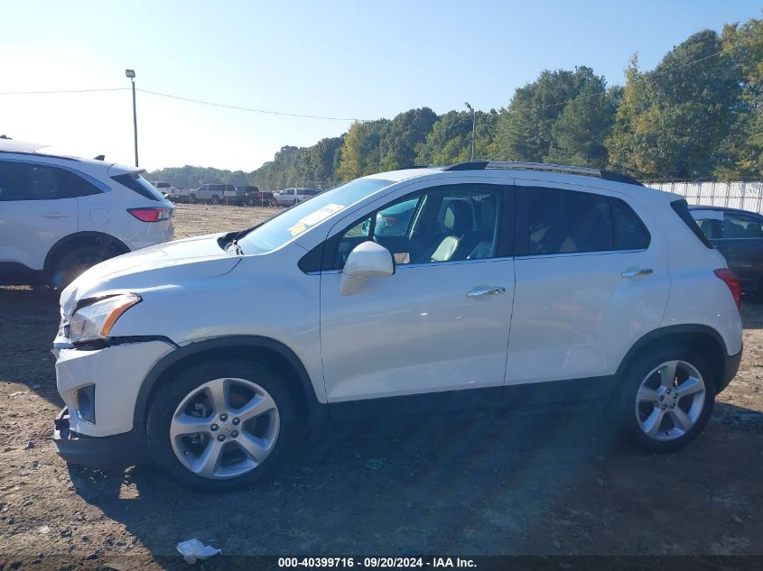 2015 Chevrolet Trax Ltz VIN: KL7CJNSB3FB184978 Lot: 40399716