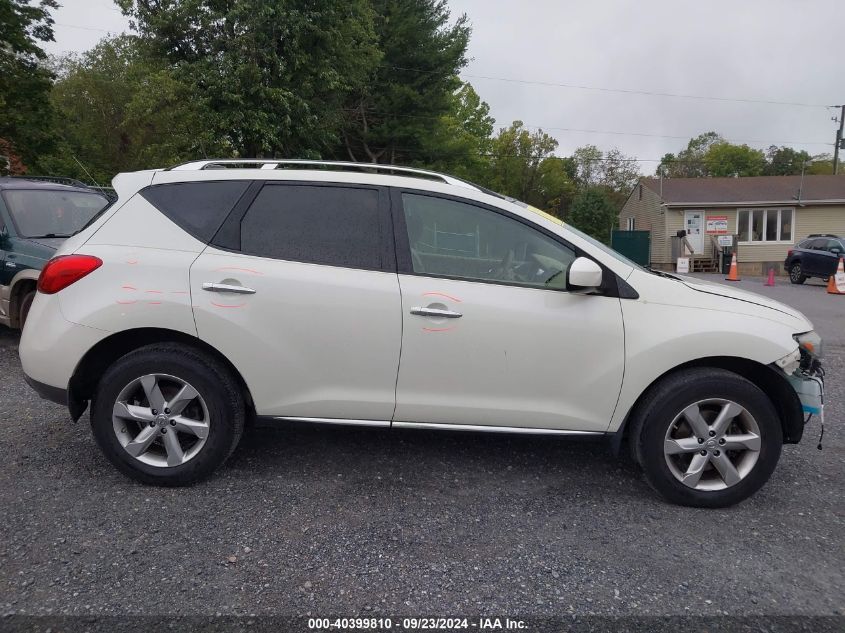 2009 Nissan Murano Sl VIN: JN8AZ18WX9W211522 Lot: 40399810