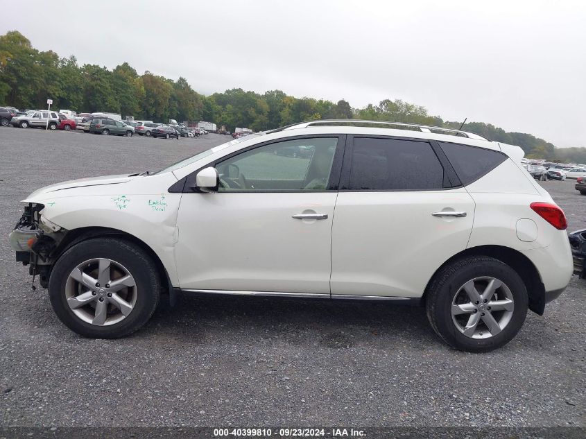 2009 Nissan Murano Sl VIN: JN8AZ18WX9W211522 Lot: 40399810