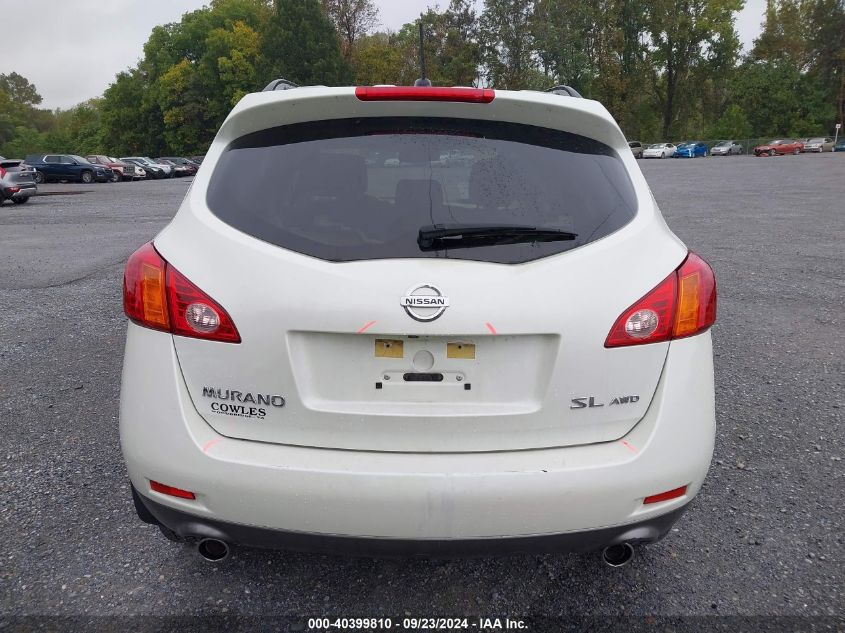 2009 Nissan Murano Sl VIN: JN8AZ18WX9W211522 Lot: 40399810