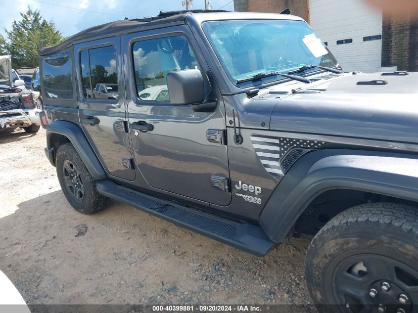 2018 Jeep Wrangler Unlimited Sport 4X4 VIN: 1C4HJXDG7JW140027 Lot: 40399881