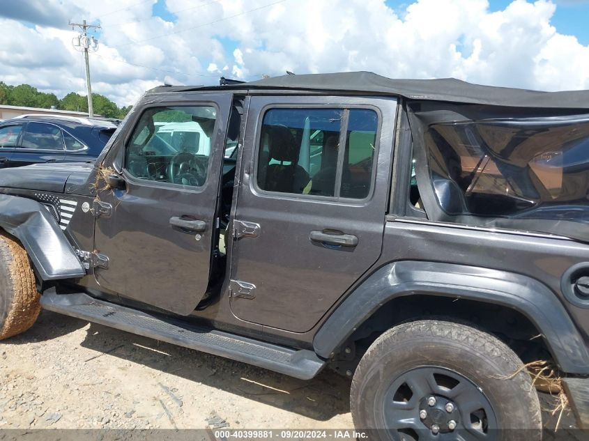 2018 Jeep Wrangler Unlimited Sport 4X4 VIN: 1C4HJXDG7JW140027 Lot: 40399881