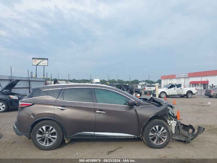 2015 Nissan Murano Sl VIN: 5N1AZ2MH9FN211498 Lot: 40399978