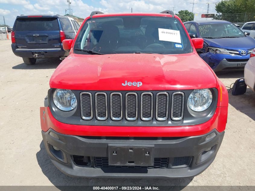 2018 Jeep Renegade Latitude VIN: ZACCJABB4JPJ23775 Lot: 40400017