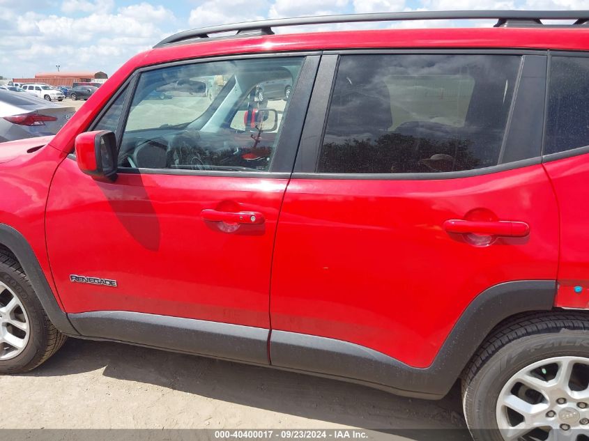 2018 Jeep Renegade Latitude VIN: ZACCJABB4JPJ23775 Lot: 40400017