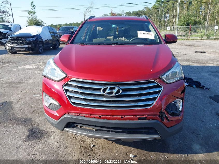 2016 Hyundai Santa Fe Se VIN: KM8SM4HF8GU148117 Lot: 40400042