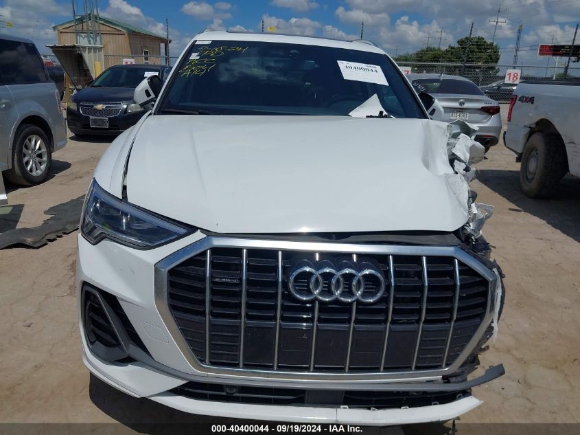 2024 Audi Q3 Premium 45 Tfsi S Line Quattro Tiptronic VIN: WA1DECF31R1034021 Lot: 40400044