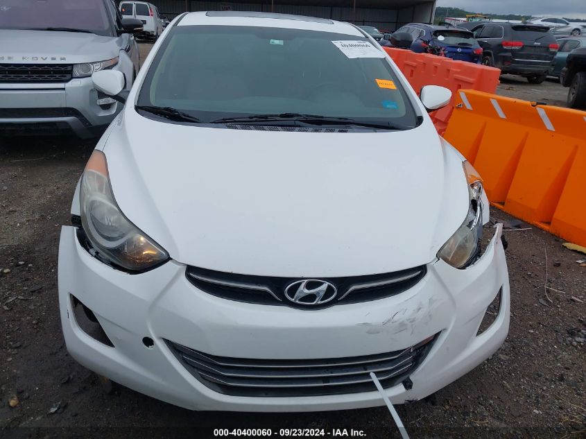 2013 Hyundai Elantra Limited VIN: 5NPDH4AE0DH379537 Lot: 40400060