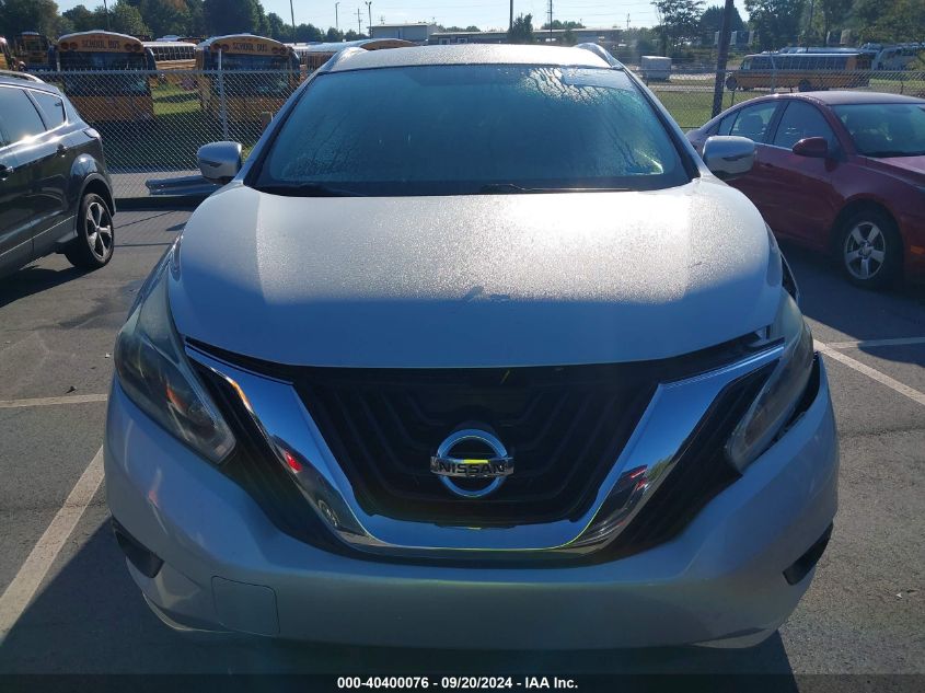 2018 Nissan Murano Sv VIN: 5N1AZ2MGXJN139615 Lot: 40400076