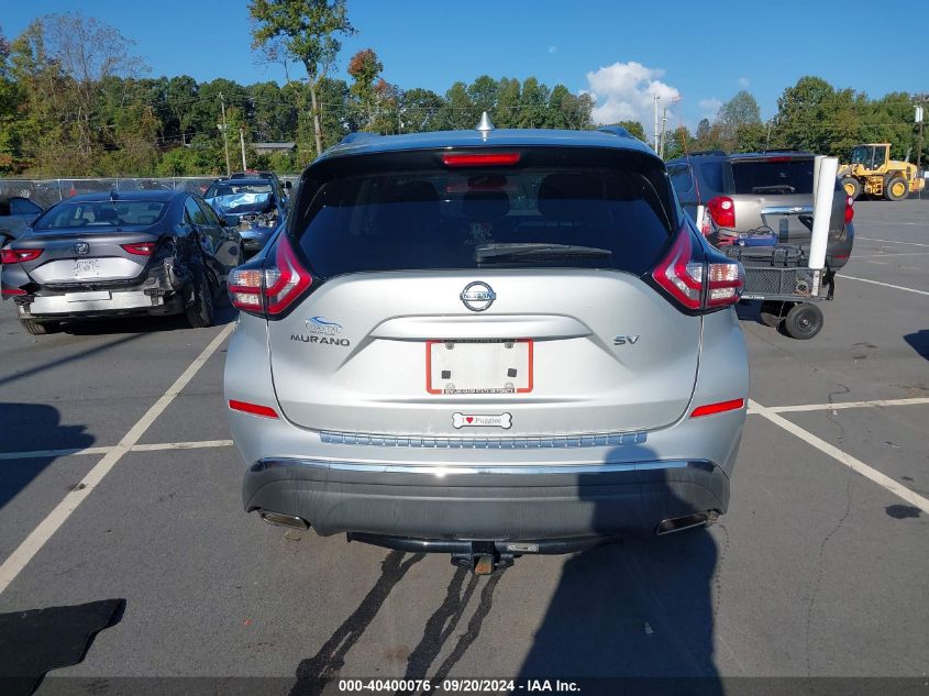 2018 Nissan Murano Sv VIN: 5N1AZ2MGXJN139615 Lot: 40400076