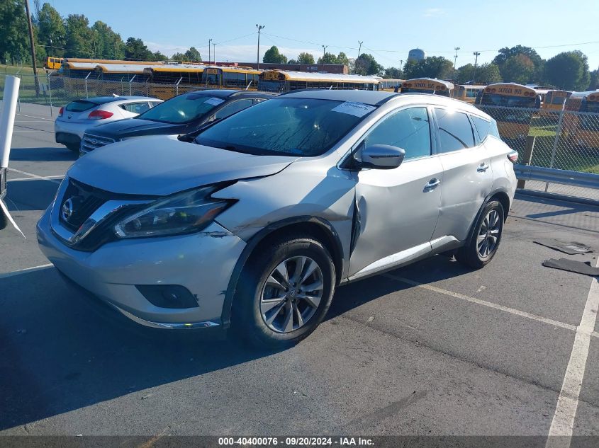 2018 Nissan Murano Sv VIN: 5N1AZ2MGXJN139615 Lot: 40400076